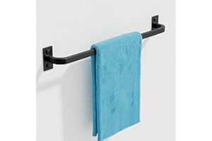 Mooche 41.6cm SUS304 Edelstahl Handtuchhalter, Wandmontage Einzelhandtuchstange, Handtuchstange Bad Handtuch Halterung für Badezimmer, Küche, Zuhause, Schwarz