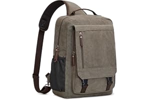 S-ZONE Sling plecak męski, torba na klatkę piersiową, 13 cali, crossbody, torba na ramię, torba sportowa, na bodybag Sling Bag, plecak na co dzień, do aktywności na świeżym powietrzu, wędrówek, jazdy