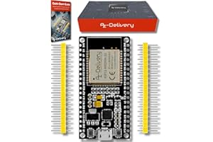AZDelivery ESP32 NodeMCU Modulo WiFi + Bluetooth Dev Kit C Placa de Desarrollo con Chip CP2102 Compatible con Arduino con E-Book Incluido! (Version no soldada)