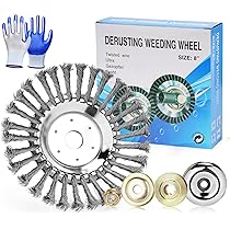 Spazzola Per Decespugliatore 200mm - Testina In Acciaio Per Rimuovere Erbacce E Muschio