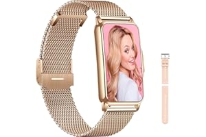 ECOSOON Smartwatch Donna, Orologio Smartwatch Donna Impermeabile IP68 Contapassi Polso Donna con Cardiofrequenzimetro, SpO2, Sonno, 123 Sportivo, Smart Band Orologio Fitness Donna per Android iOS