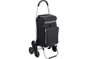 Meister, trolley per la spesa, 54 litri, con scomparto refrigerante, borsa rimovibile e impermeabile, gancio per il carrello della spesa, carrello pieghevole, 6816810
