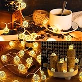 10'lu Noel LED Disko Topu Işık Mini Ayna Topu Şerit Işık İ&ccedil; Dış Mekan Parti Bah&ccedil;e Dekoru