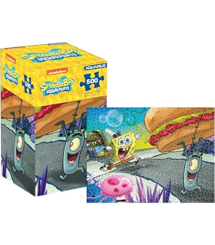 Nickelodeon 90er Jahre Puzzle-Bundle – 3x 300 Teile Mit Rugrats, SpongeBob & Ren & Stimpy Motiven