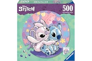 Ravensburger Puzzle 17581 - Stitch - 500 Teile Rundpuzzle für Erwachsene und Kinder ab 14 Jahren