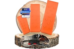 TronicXL Set di 3 cunei di abbattimento per legno, tronco foresta, spaccalegna albero, cuneo, cuneo per legna da ardere, plastica ABS