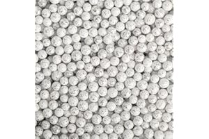 com-four® Decoración navideña - Hermosa Nieve Artificial para Navidad - Bola de Nieve como decoración para la Mesa, la Puerta y la Ventana (Color Plata - pequeño)