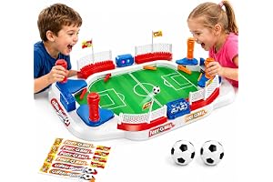 Lunluck Mini bordsparckare för barn, fotbollsleksak | Interaktiv bordsfotboll spel för 2 spelare, kicker bord gåva för pojkar flickor, inomhus fotbollsspel