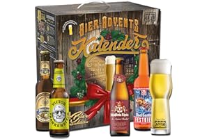 ‎KALEA Kalea | Bier-Adventskalender | Edition Deutschland | Bestückung 2025 | inkl. Verkostungsglas | 24 x 0,33l Biere | Geschenk zur Vorweihnachtszeit für Bierliebhaber
