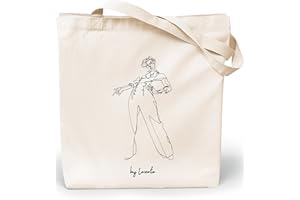 Loxato Bolsa Tela Tote Bag - Bolsos Bandolera Mujer - Bolsas de Algodón Natural 100% Reutilizables - Extra Ancho 8cm Asas Largas 70cm 220 gr/m2 - Bolsas de Tela Bonitas