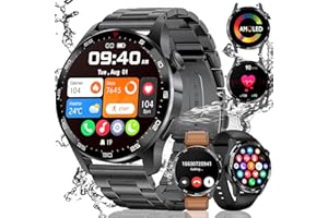 LIGE AMOLED smartwatch męski 1,43" z funkcją telefonu, zegarek fitness 100 + tryby sportowe / 5 ATM, wojskowy smartwatch kompatybilny z systemem iOS Android 400 mAh bateria 2024