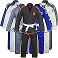 Zafco Sports Brazilian Jiu Jitsu Gi BJJ Gi for Men & Women Grappling gi Uniform Kimonos Light, Preshrunk, with White Belt