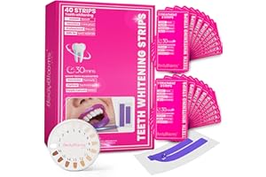 BODYBLOOMS® Rapid white kit sbiancante denti immediato con risultato denti bianchi - Kit sbiancamento denti professionale Italiano con 40 Strisce Sbiancanti Denti - Kit Sbiancante Denti Professionale