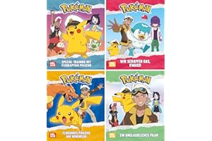 Nelson Mini-Bücher: 4er Pokémon: Pikachu 9–12: 4 Vorlesegeschichten mit Pikachu | TV-Folgen im Mitnahmeformat spannend nacherzählt für Kinder ab 3 Jahren