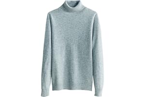 Liny Xin 100% Mérinos Laine Pull Femme Hiver Chaud Chic Col Roulé Haut Manches Longues Doux Pull