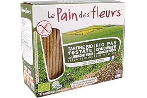 Le pain des fleurs, Tartine tostate alle lenticchie verdi bio, senza glutine, senza zuccheri, 150g