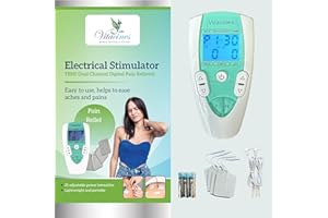 Vitacines TENS Dual Channel Digital Pain Reliever - Muscle Stimulator for Pain Relief from Back, Neck, and Other Body Pains - Clinical Strength OTC Approved Compatible with LloydsPharmacy TENS