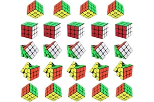 YULONGWU Mini Cubi, 24 Pezzi Speedcube 3x3 Cubo Magnetico Original Cube, Mini Speed Cube Set per Bambini Adulti, Puzzle Cubo 3D per Regalo di Compleanno, Gioco di Viaggio, Riempimento Regalo
