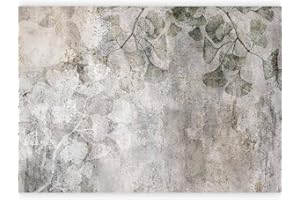 murando - Carta da Parati Adesiva Astratto 441x315 cm Fotomurali Adesivi Murali Rivestimento Parete Moderna per Pareti Adesiva Muro Decorativo Fotomurale Soggiorno Struttura Motivo vegetale Foglie