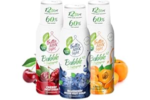 ‎FRUTTAMAX 3 x 500ml LIGHT Kirsche - Aprikose - Heidelbeere Fitness-Sirup von FruttaMax mit 60% Fruchtanteil | Zuckerfrei | mit Stevia