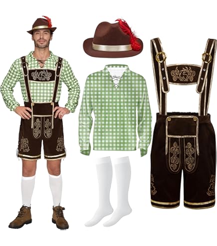 Pantalon Traditionnel Vert Foncé Widmann Milano - Fête De La Bière, Carnaval, Costume Folklorique (taille M)