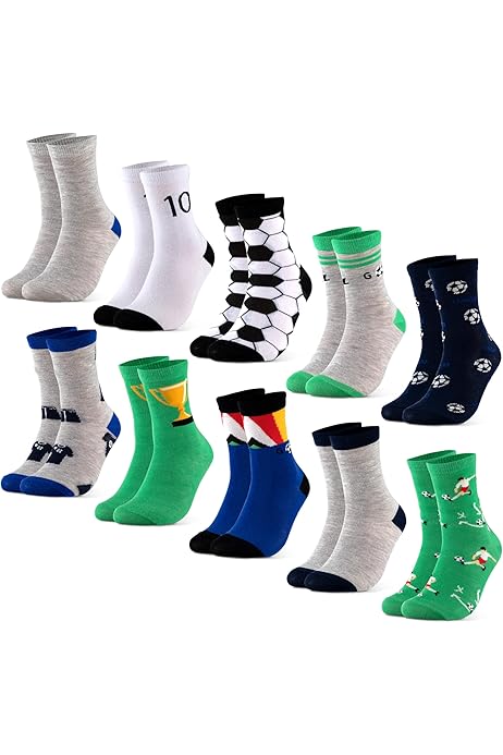 10 Paires De Chaussettes Enfants Motifs Animaux - Colorées Et Confortables Pour école Et Sport