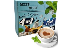 ‎CAVUMI MOIN VIETNAM 4in1 Kaffee Minz - Instant Lösliche Kaffee mit Minze - Premium Qualität - exotischer Kaffee - Fruchtiger Geschmack - 270g