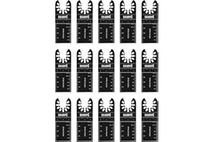 SHARPÈ 20 PC Multitool Blades Wood - Universal Quick Release - Compatible with Dewalt, Worx, Rockwell, Makita, Fein, Silverline, Milwaukee and Other Multi Tool Blades Wood and Metal