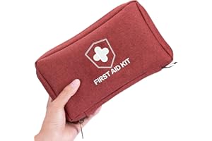 Kitgo Small First Aid Kit Waterproof Compact Mini Emergency Trauma Kit for Home, Travel, Camping, Hiking, Vehicle, Workplace, Backpacking, Outdoors