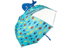 VON LILIENFELD Regenschirm Kinderschirm Fische Meer Fischschwarm Junge Mädchen bis ca. 8 Jahre