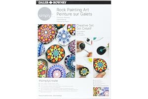 DALER ROWNEY Daler-Rowney Simply, Creative Set, Rock Painting Art, Pintura Acrílica, Caja de cartón, Colores surtidos