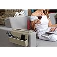 Sofa Arm Tray Table. Remote Control and Cellphone Organizer Holder, Arm Rest Organizer, Arm Rest Table with Pockets (Fendy)