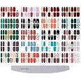 Kalolary Weihnachts-Nagelsticker Set – 30 Blatt Full Wraps Mit Schneeflocke, Weihnachtsmann & 2 Nagelfeilen