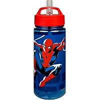 Gourde Spider-Man Scooli AERO 500ml | Bouteille Eau Pliante Sans BPA - Enfants École Sport