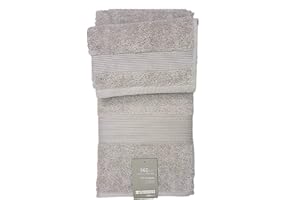 ZUCCHI SOLO TUO Zucchi nuovo solo tuo set 1+1 asciugamano viso più asciugamano ospite in spugna puro cotone pettinato da 560gr/metro quadro, FUMO 1737