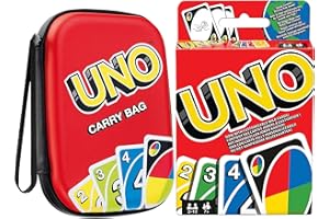 Collectix Jeu de cartes : UNO classique + sac de transport UNO - Jeu de société pour enfants à partir de 7 ans (2 à 10 joueurs)