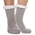 EBMORE Mens Slipper Fluffy Socks Thermal Winter Cosy Cabin Warm Fleece Soft Comfy Thick Non Slip Bed Christmas Home Gift Stocking Stuffer