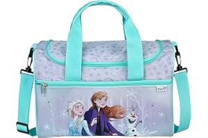 Scooli - Disney Frozen Sporttasche für Kinder - Geräumiges Hauptfach - Verstellbarer Schultergurt - Anna&Elsa-Design - Robust