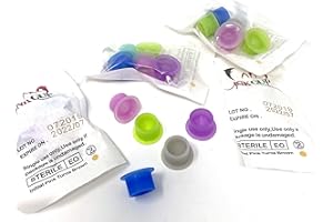 ‎TATTOO [INKGRAFIX] PIERCING FANG Silikon INK Cups Steril - die Revolution! 5 Stück je steriler Tüte - 3 Päckchen Caps steril erhältlich - INKgrafix - IG51516