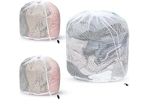 KTPCN 3 stycken tvättnät för tvättmaskin liten, stor, tvättpåse, tvättpåse, tvättpåsar med dragsko för underkläder, bh, skjor