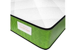 Twinklesleep Kids' Memory Foam Mattress - 3ft Single | Green | Gentle 20cm Thick Support for Deep Sleep | Orthopaedic Design for Body Alignment & Comfort | Breathable, Hypoallergenic & UK Made