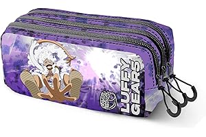 One Piece Luffy Gear 5-Trousse Trick Fan 2.2, Lilas, 23 x 11 cm