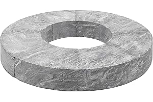 H&M Speckstein-Speicher-Ring Höhe 5cm 8-teilig Einzelne Elemente Wärmespeicher 1/8-Kreis aus Naturstein für H&M Modelle Evo Mono und andere runde Öfen