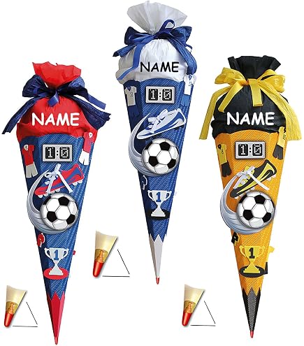 Stabile Kunststoff-Spitze Für Schultüte – Passend Für Fußball-Bastelset, 85 Cm