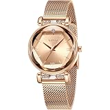 Montre Femme CIVO Acier Or Vintage - Cadran 26mm, Bracelet Ajustable, Quartz, étanche 3ATM, élégante Quotidienne