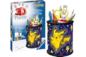 Ravensburger Pokemon Gifts - 3D Jigsaw Puzzle for Kids Age 6 Years Up - 54 Pieces - Pencil Pot - No Glue Required