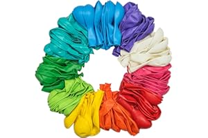 Artier 30 Biodegradable Multicoloured Balloons in 10 Colours. 12 Inch Large Eco Friendly Balloons. Perfect for Kids Parties, Baby Showers, Weddings, Anniversaries. For Helium or Air Use