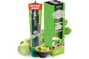 ‎WASABI-O WASABI-O Wasabi paste 43g Premium, Echter Wasabi, Zum Eintauchen in Sushi, Lachs, Sashimi, Meeresfrüchte, Vegan, Vegetarisch, Halal