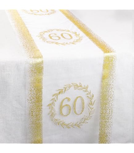 Santex 4604 Konfetti-Set – 6 Goldene Zahlen-Konfetti (6x5 Cm) Für 60. Geburtstag, Aus Karton