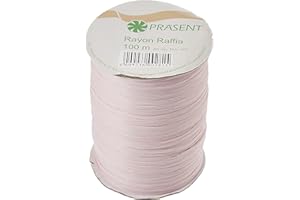 C.E. Pattberg Präsent - Rayon Raffia Biodegradable Ribbon Light Pink 100 meter spool